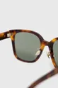 ciemny brązowy Saint Laurent okulary przeciwsłoneczne