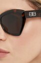 Balenciaga okulary przeciwsłoneczne BB0271S brązowy