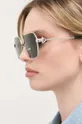 Bottega Veneta okulary przeciwsłoneczne srebrny