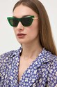 Bottega Veneta okulary przeciwsłoneczne jednolita zielony BV1241S