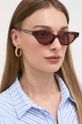 Gucci okulary przeciwsłoneczne kocie oczy brązowy GG1298S