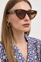 Gucci okulary przeciwsłoneczne jednolita brązowy GG1333S