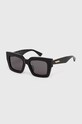 Bottega Veneta okulary przeciwsłoneczne prostokątne czarny BV1212S