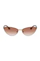 Armani Exchange okulary przeciwsłoneczne bordowy
