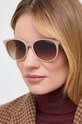 Armani Exchange okulary przeciwsłoneczne jednolita beżowy 0AX4140S