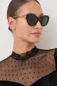 Солнцезащитные очки Burberry кошачий глаз чёрный 0BE4407