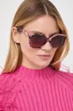 różowy Michael Kors okulary przeciwsłoneczne MALIA Damski