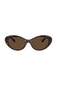 Versace okulary przeciwsłoneczne jednolita brązowy 0VE4455U