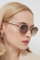 Love Moschino okulary przeciwsłoneczne jednolita beżowy MOL074/S