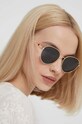 Love Moschino occhiali da sole a tinta unita oro MOL074/S