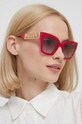 Moschino okulary przeciwsłoneczne kocie oczy różowy MOS161/S