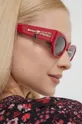 czerwony Moschino okulary przeciwsłoneczne Damski