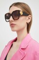 Солнцезащитные очки Gucci однотонная с деталью коричневый GG1407S