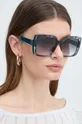 turkusowy Furla okulary przeciwsłoneczne Damski