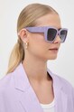 Furla okulary przeciwsłoneczne kocie oczy fioletowy SFU710.5403NN