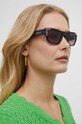 Сонцезахисні окуляри Guess однотонна з деталлю чорний GU7902.5301T
