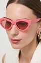 Сонцезахисні окуляри Guess однотонна з деталлю рожевий GU7905.5274S