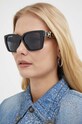 Guess okulary przeciwsłoneczne prostokątne czarny GU7915.5501A