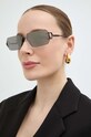Philipp Plein ochelari de soare oglindite gri SPP110.65672X