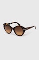 Tom Ford okulary przeciwsłoneczne FT1084.5252F brązowy AA00