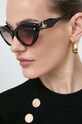 Vivienne Westwood okulary przeciwsłoneczne kocie oczy czarny VW505300153