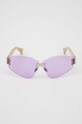 Akcesoria Alexander McQueen okulary przeciwsłoneczne VW702045766 różowy