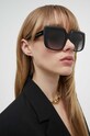Dolce & Gabbana ochelari de soare dreptunghiular negru 0DG4414