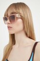 Солнцезащитные очки Dolce & Gabbana однотонная с деталью бежевый 0DG4446B
