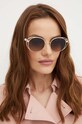 Jimmy Choo okulary przeciwsłoneczne okrągłe czarny 0JC4003HB
