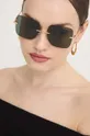 złoty Michael Kors okulary przeciwsłoneczne QUéBEC Damski
