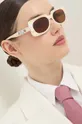 beżowy Michael Kors okulary przeciwsłoneczne BORDEAUX Damski