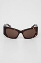 Accesorii Balenciaga ochelari de soare BB0327S burgundia