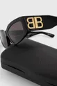 czarny Balenciaga okulary przeciwsłoneczne