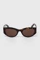 Akcesoria Balenciaga okulary przeciwsłoneczne BB0330SK brązowy
