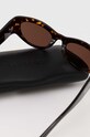 Balenciaga okulary przeciwsłoneczne BB0330SK brązowy