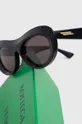 granatowy Bottega Veneta okulary przeciwsłoneczne