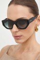 Chloé okulary przeciwsłoneczne wzorzysta z detalem czarny CH0220S