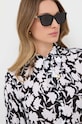 Солнцезащитные очки Gucci кошачий глаз чёрный GG1596SK