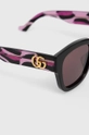 czarny Gucci okulary przeciwsłoneczne