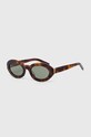 Saint Laurent okulary przeciwsłoneczne SL.M136 brązowy AA00