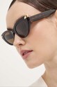 Alexander McQueen okulary przeciwsłoneczne kocie oczy brązowy AM0442S