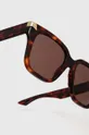 marrone Alexander McQueen occhiali da sole