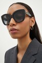 Сонцезахисні окуляри Gucci котячі очі чорний GG0327S