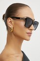 Moschino okulary przeciwsłoneczne prostokątne czarny MOS172/S.807