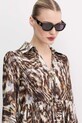 Gucci okulary przeciwsłoneczne prostokątne fioletowy GG1667SK