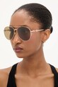 Gucci occhiali da sole a tinta unita oro GG1698S