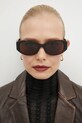 Balenciaga okulary przeciwsłoneczne BB0369SK brązowy
