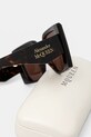 Слънчеви очила Alexander McQueen кафяв AM0467S