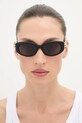Alexander McQueen okulary przeciwsłoneczne AM0469S czarny