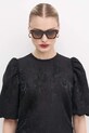 Alexander McQueen ochelari de soare nu maro AM0483S